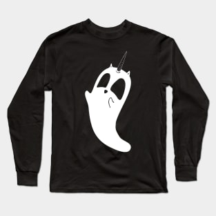 Unicorn Cat Ghost Long Sleeve T-Shirt